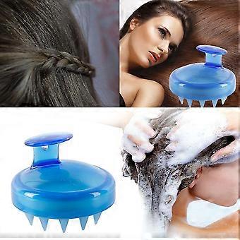 Escova de shampoo capilar conjunto de 2 com cabeça massageadora de silicone macia do couro cabeludo, para todos os tipos de cabelo, limpa profundamente o couro cabeludo e remove a pele morta e resi
