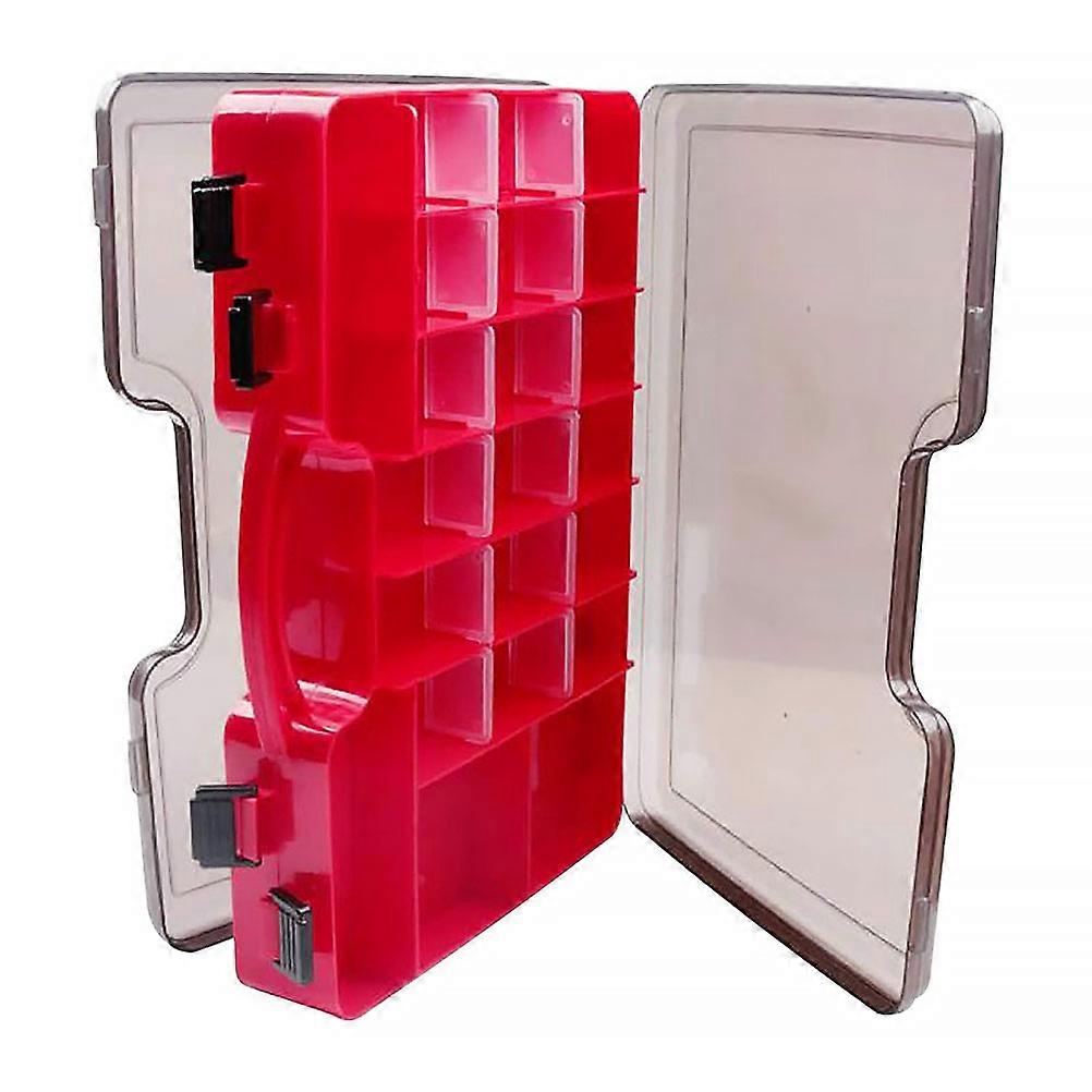 Fish Lure Case Double Layer Container for 3Pcs Fishing Gadgets