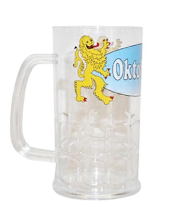 Transparent beer mug