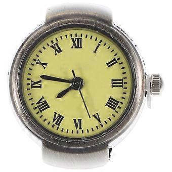 Retro Couple Ring Watch Roman Numeral Decorative Ring Watch for Women Men