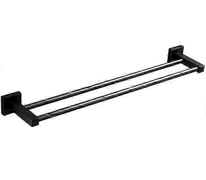 Towel Rack, Matte Black Rustproof, 40cm Long, Bathroom Towel Hanger
