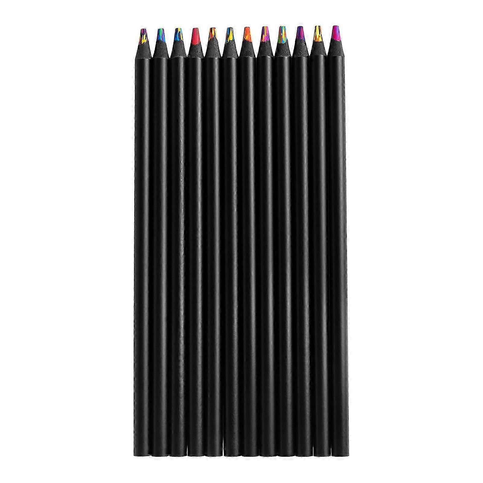 12 Pc Black Barrel Eco Colored Pencils