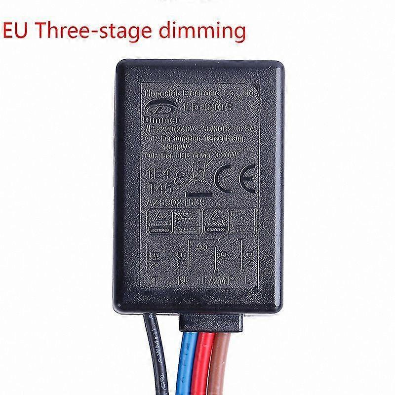 3-Way Touch Dimmer Switch with ON/OFF Function for US and EU Standards