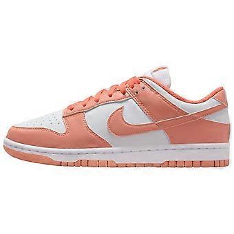 Nike Dunk Slip Resistant Abrasion Resistant Low Top Skateboard Shoes Dames Wit Oranje DD1873-109