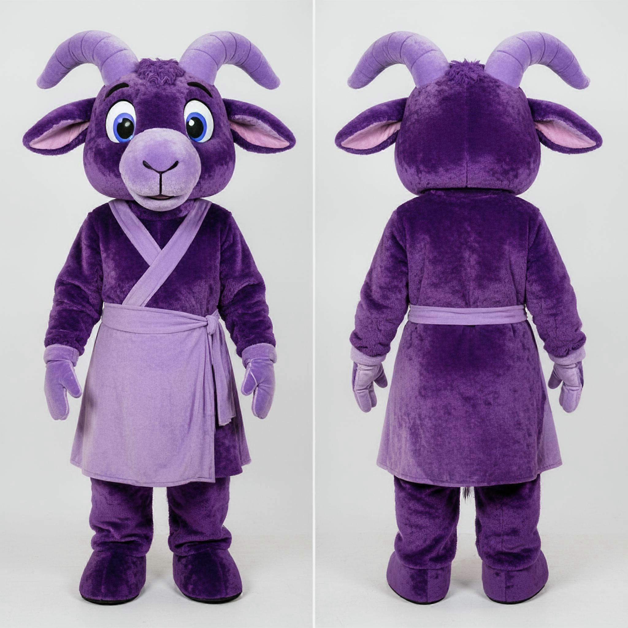 MASTICOT Violet Plush Boer Goat Mascot