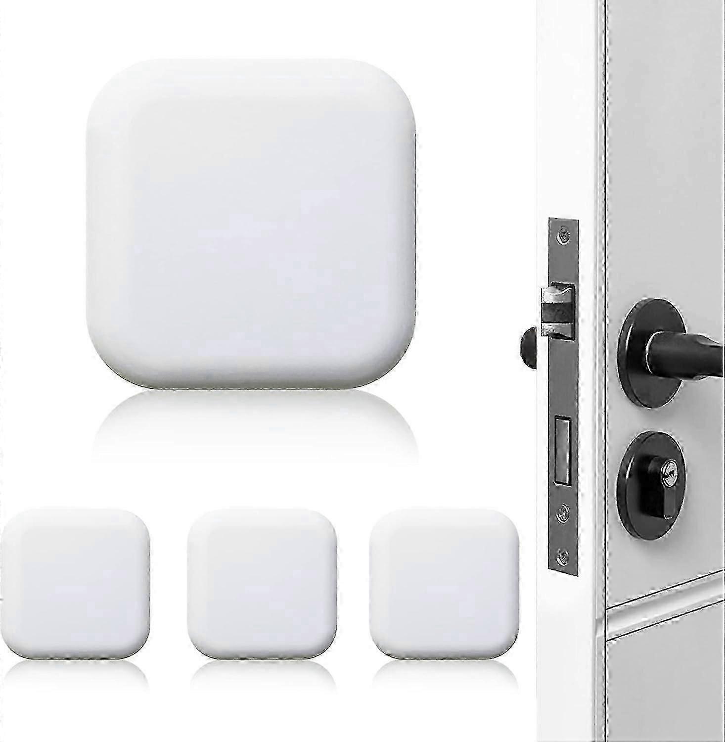 Pack Self Adhesive Soft Rubber Door Stops Wall Protector Door Handle Protector PD