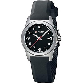 Wenger field color watch for Women Analog Quartz with Silicone Bracelet 01.0411.129