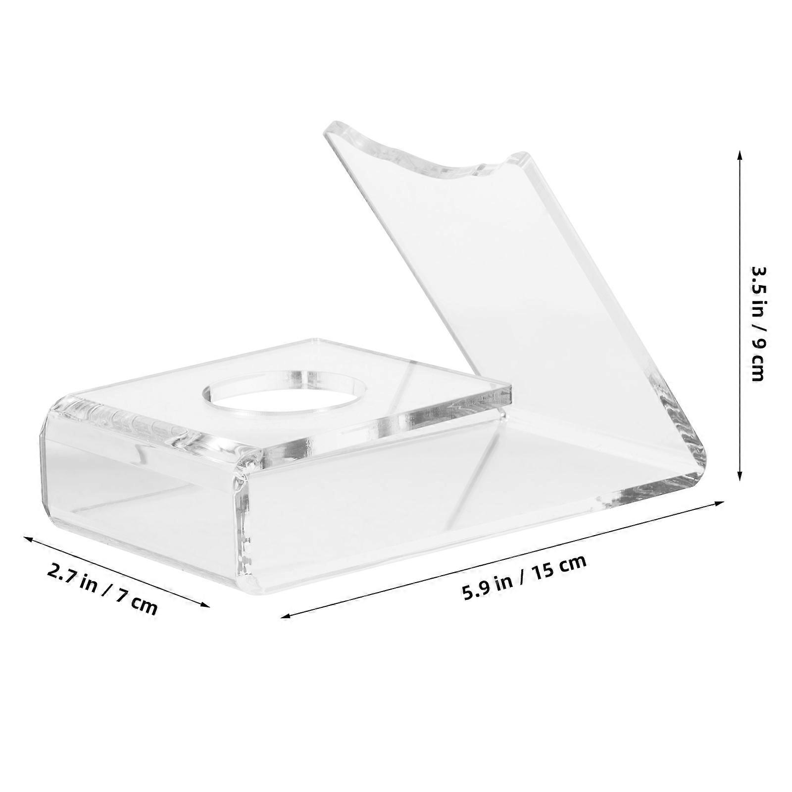 Pingpong Paddle Stand Acrylic Holder for Display Clear Surface