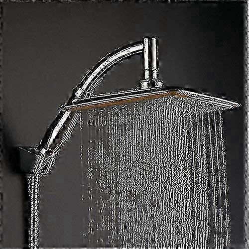 Square Rainfall Shower Head Swivel