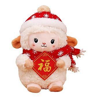 Lucky Sheep Plush Toy New Year Fu Character Doll