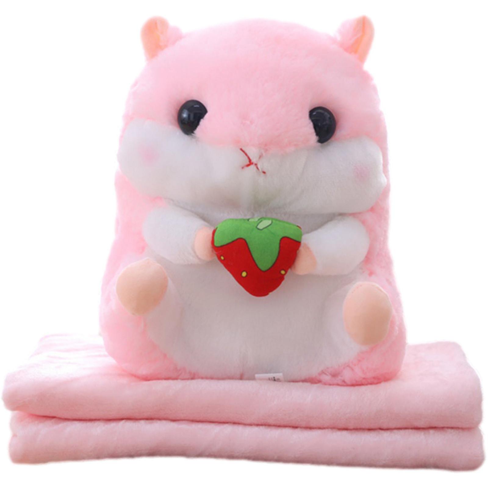 Cute Plush Hamster Throw Pillow ,cartoon Stuffed Animal Toys