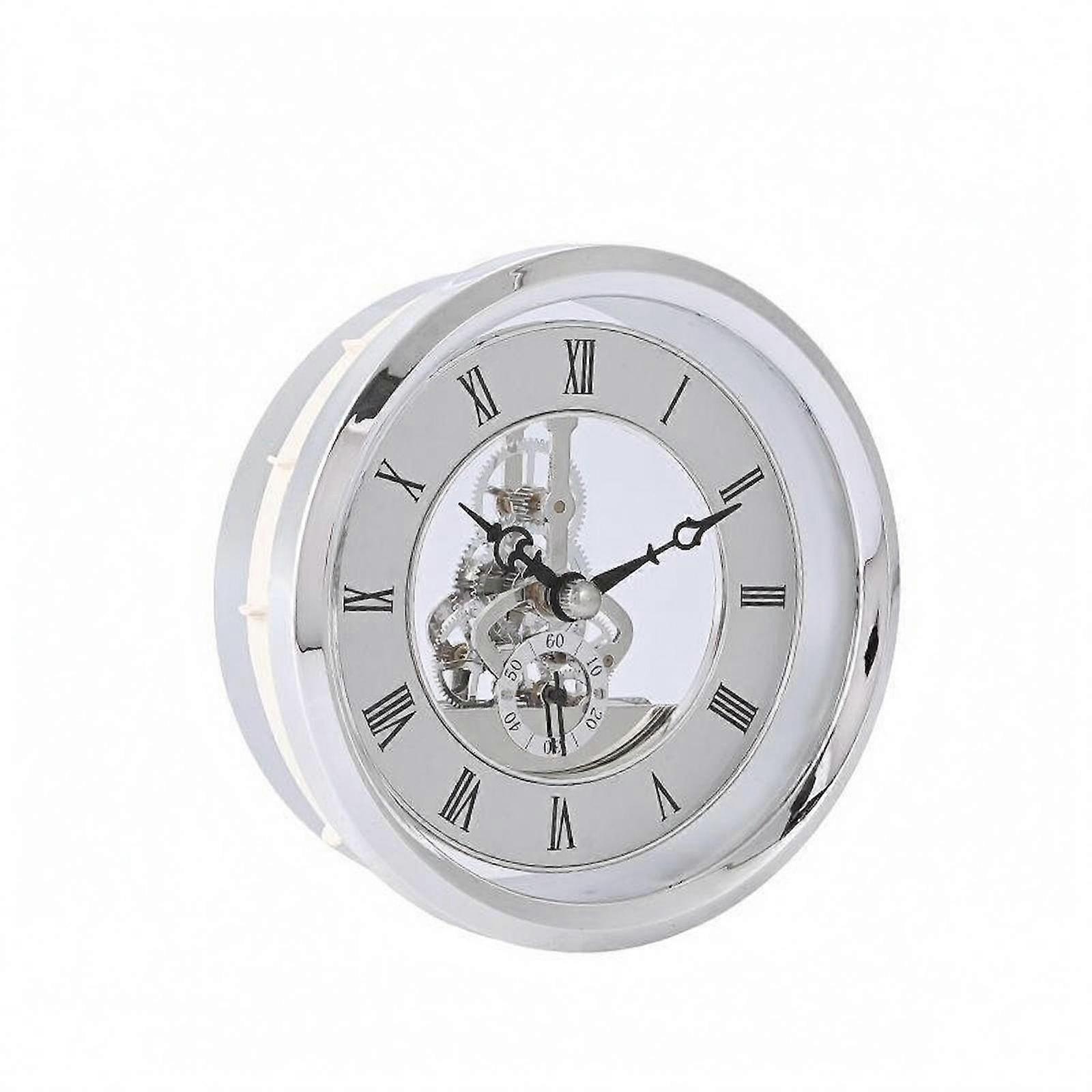 Skeleton Movement Clock Head Embedded-Style Roman Numeral Clock Head Metal