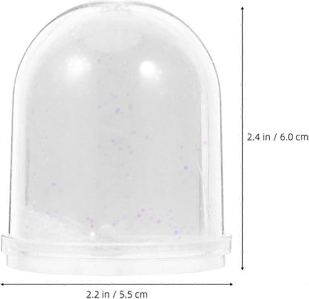 Christmas Photo Snow Globe Picture Frames, 2Pcs Plastic Kit