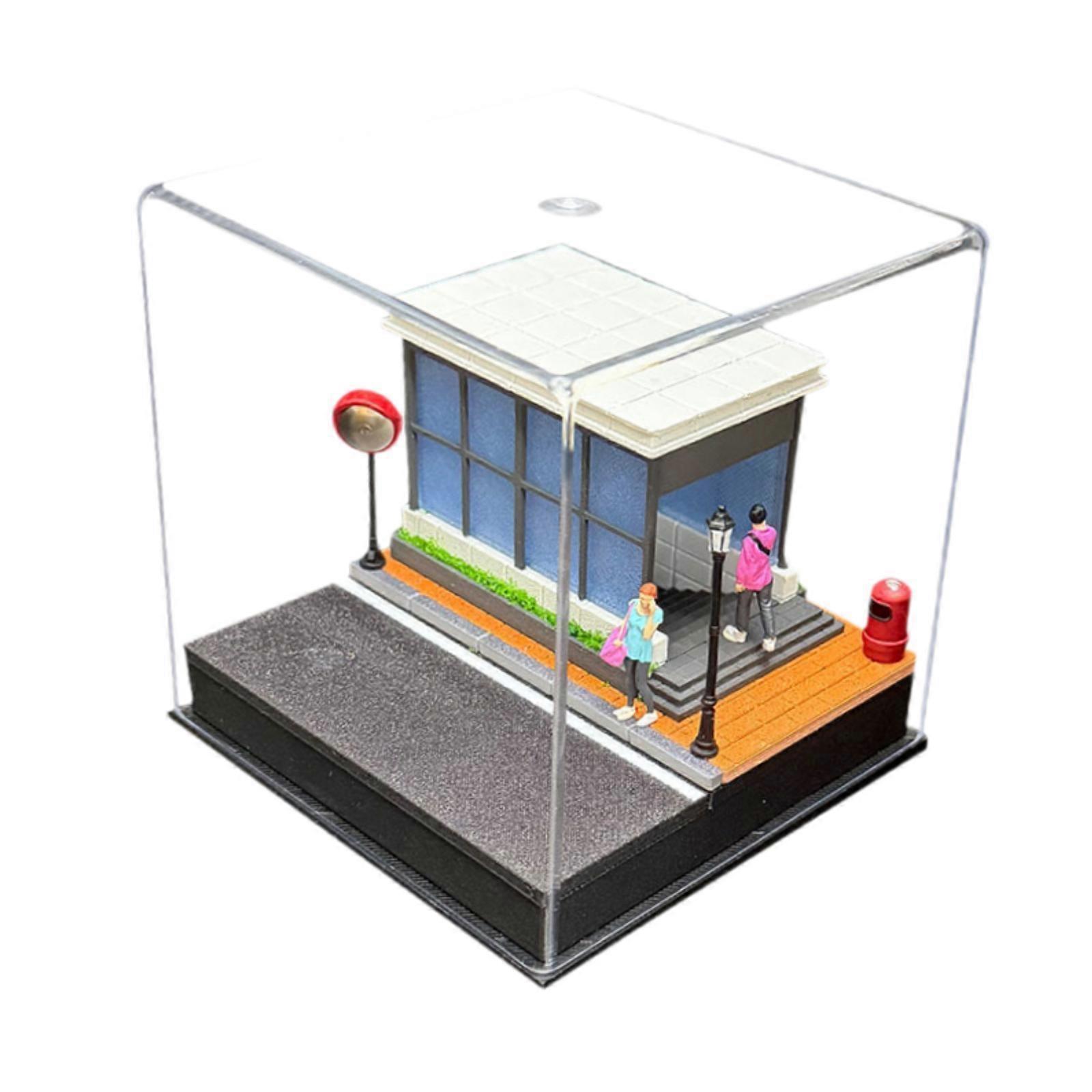 1/64 Diecast Wheels Display Case DIY Display Box for Tiny Figures Car Model