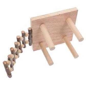 Squirrel Wooden Standing Board Ladder for Pet Use 1Pcs Hamster Playing Platform