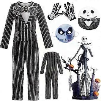 Fantasia de Halloween do Jack Skellington de O Estranho Mundo de Jack