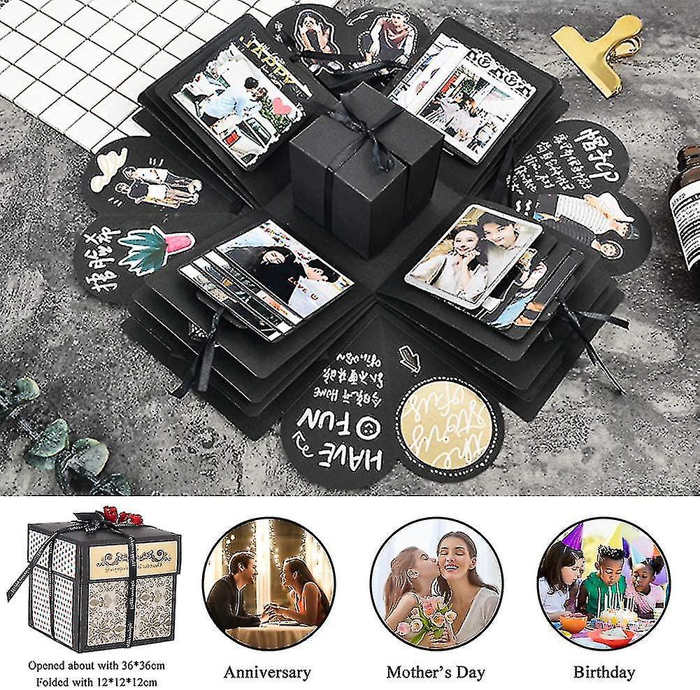 Surprise Box, Diy Gift Scrapbook And Photo Album For Christmas/valentine/anniversary/birthday/wedding