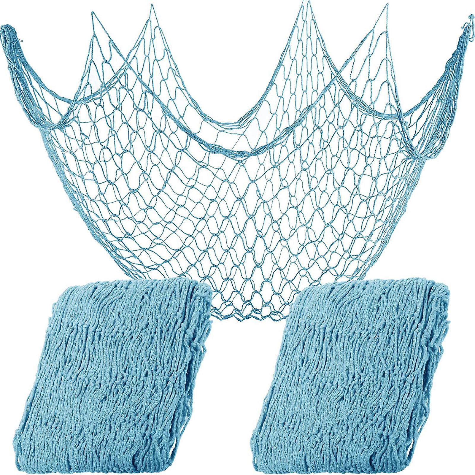 Fish Net Wall Decoration Cotton Nautical Fishing Net For Seaside Beach Theme Party