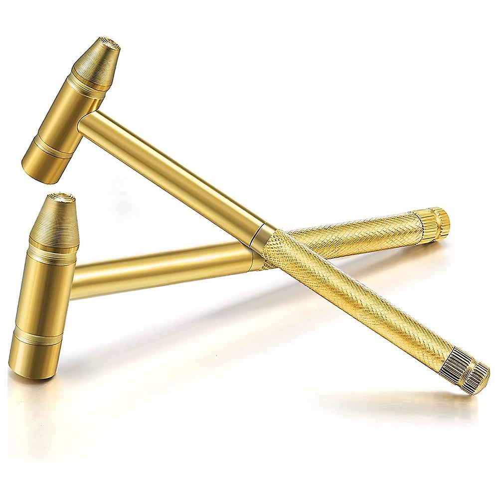 Tiny Hammer Tool 6 in 1 Copper Hammer Hand Repairing Tools Micro-Hammer Screwdriver Kit for Nailing