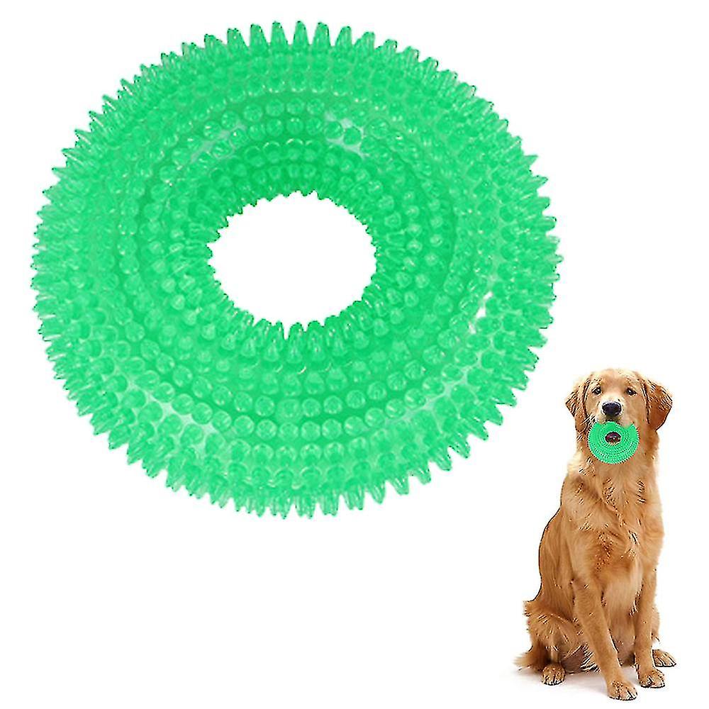 Pet Dog Cat N Circle Ring Squeak Chew Sound