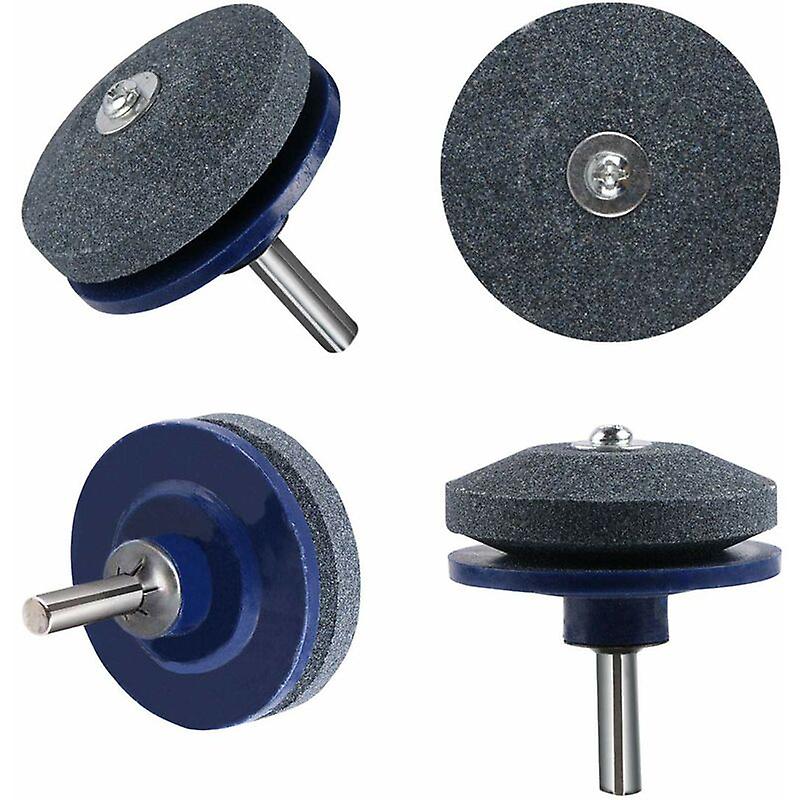 Lawn Mower Blades, 4, Sharpener, All Hand Drill with Lawn Mower Sharpener (Blue)