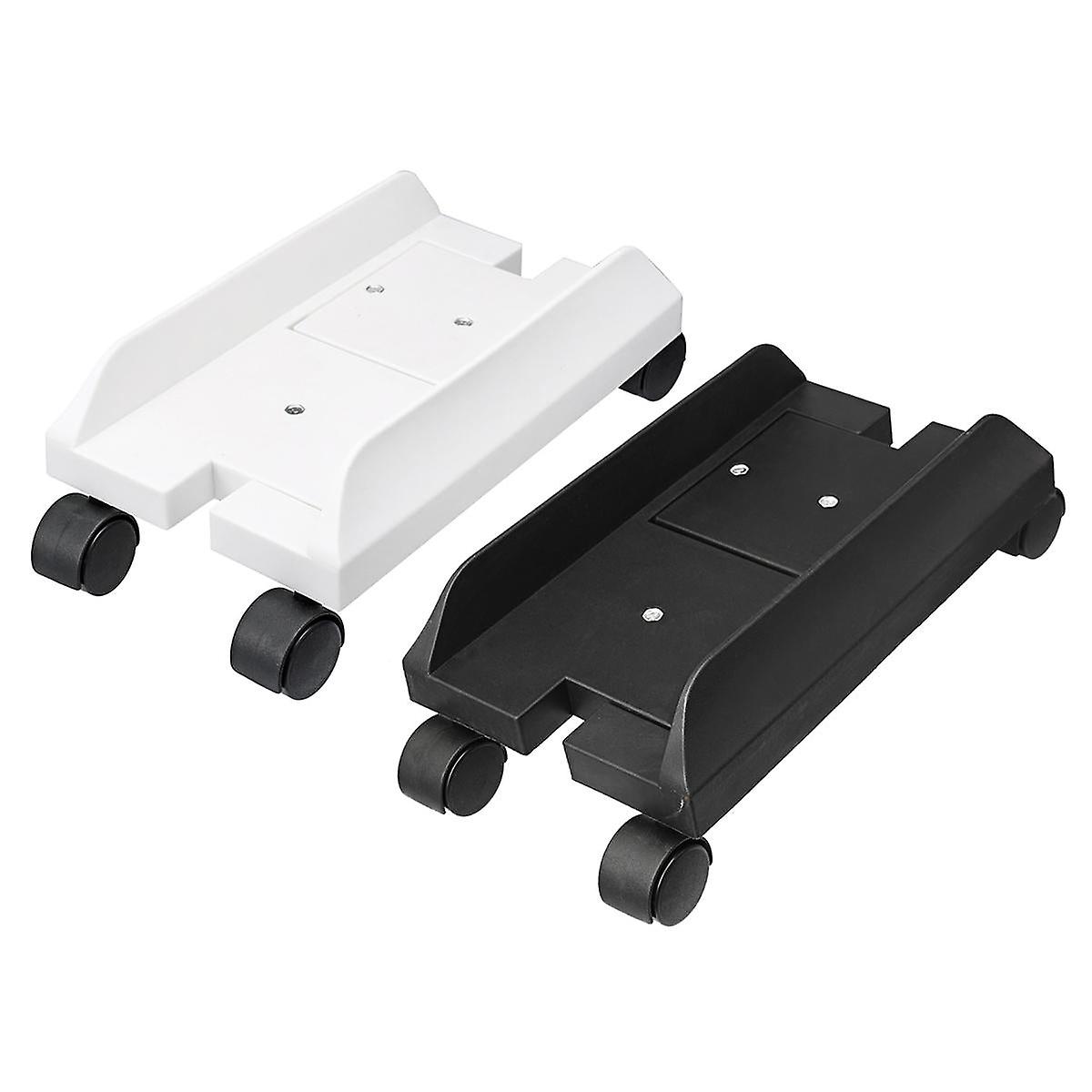 Pc Case Desktop Cpu Stand Computer Case Holder Computer Tower Adjustable Rolling Wheels