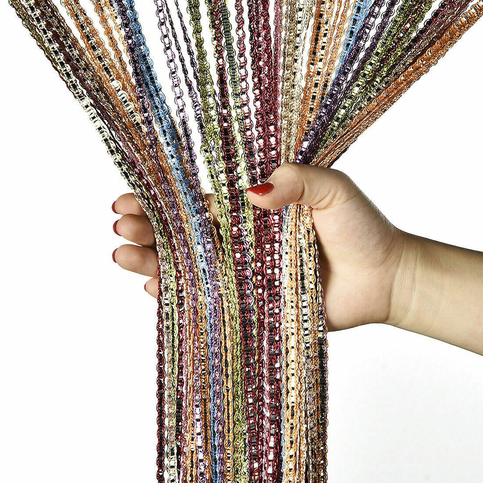 String Door Curtain Room Divider Tassel for Wall and Window Decoration