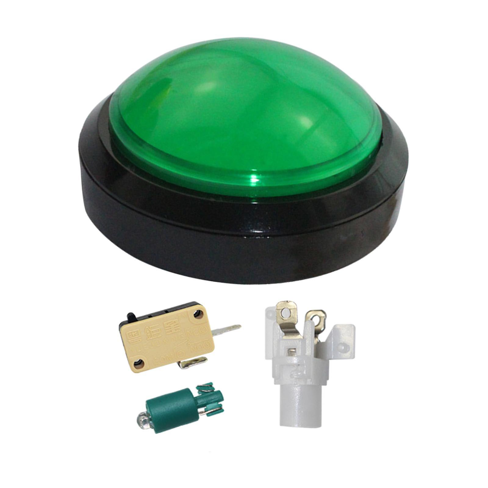 100mm Lights Push Button with Micro Switch for Arcade Machine DIY Kit Green