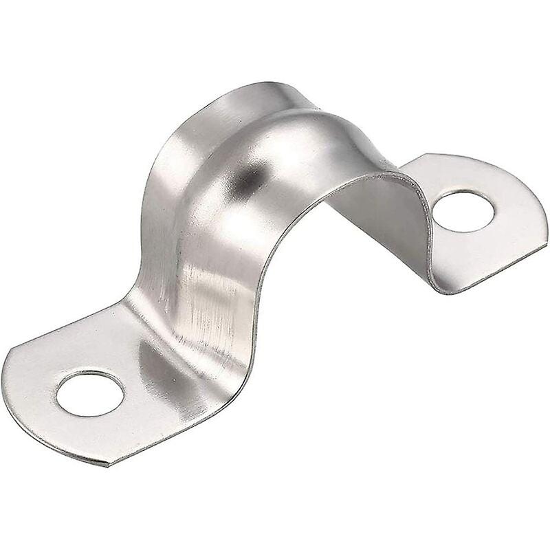 30 stk 20mm U-rør 304 rørklemme i rustfrit stål U-formet rørklemmeklemme