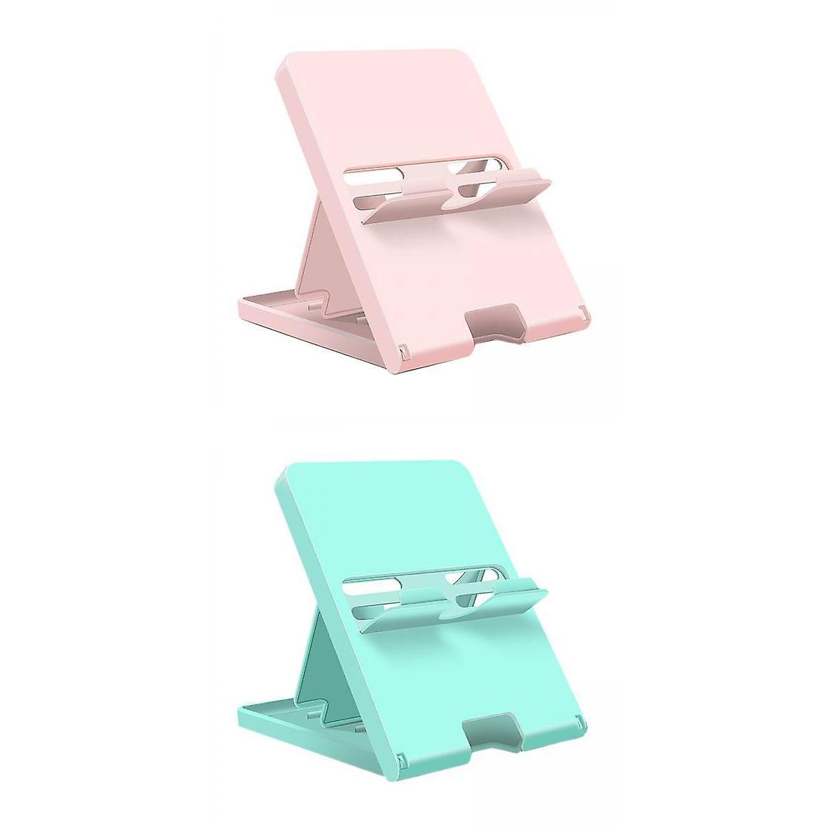 2 Pieces Portable Console Holder Stands Multi-Angle for Switch Lite Tablet