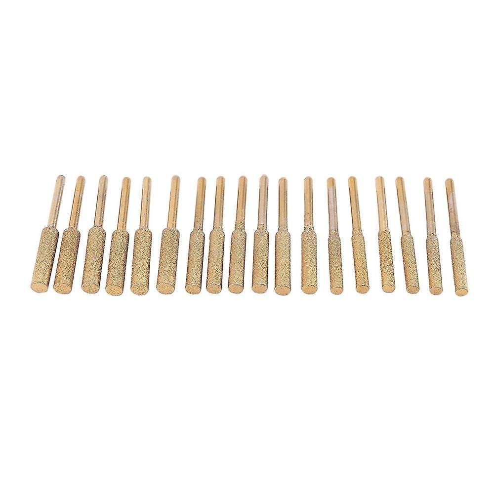 18pcs High Hardness Diamond Chainsaw Sharpener- Titanium Plated Burr Stone File,diamond Sharpening