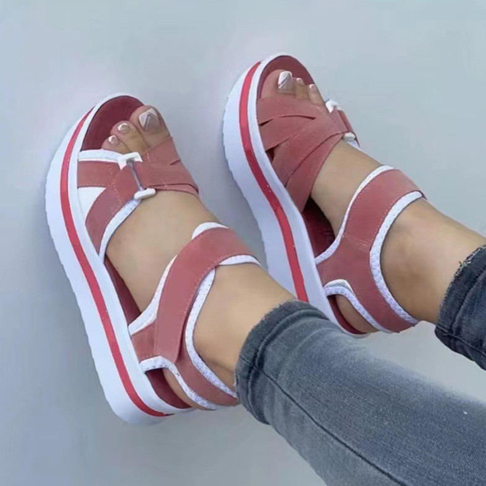 Women Open Toe Causal Sandals Without Grinding Feet Sandals Suitable For Going Beach Side Wear