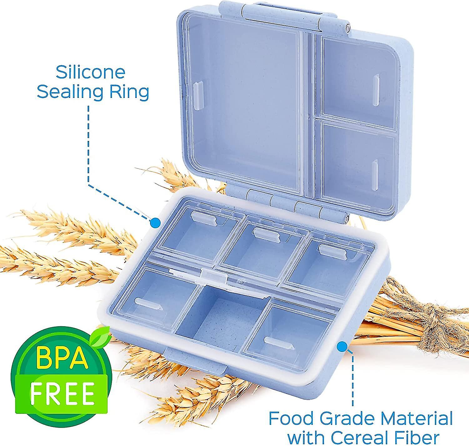 9 Grid Pill Organizer, Portable Pill Box, Large Capacity Compartments Travel Pill Cases, Medicine Dispenser