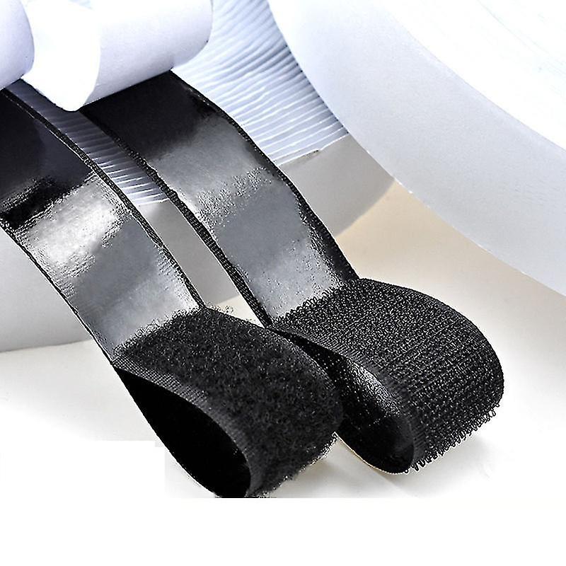 Hook And Loop Tape Sticky Back Fastener Roll, Nylon Self Adhesive Heavy Duty Strips Fastener