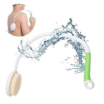 27.5 "depurador de espalda para ducha, cepillo trasero con hnale largo para ducha, cuerpo de ducha fregador-ducha cepillo de baño para movilidad limitada hombres mujeres