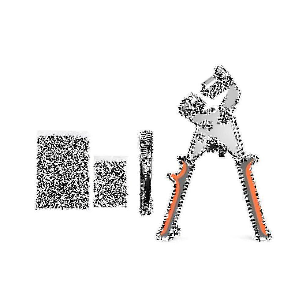 Grommet Tool Kit Handheld Portable Manual Grommet Machine For Fabric Paper With 500pcs 3/8 Inch(10m