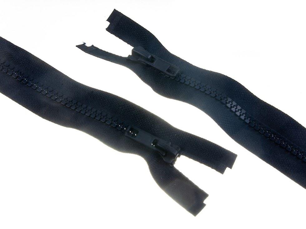 Minerva Reversible Chunky Open End Zips Navy Blue - 70 cm - each