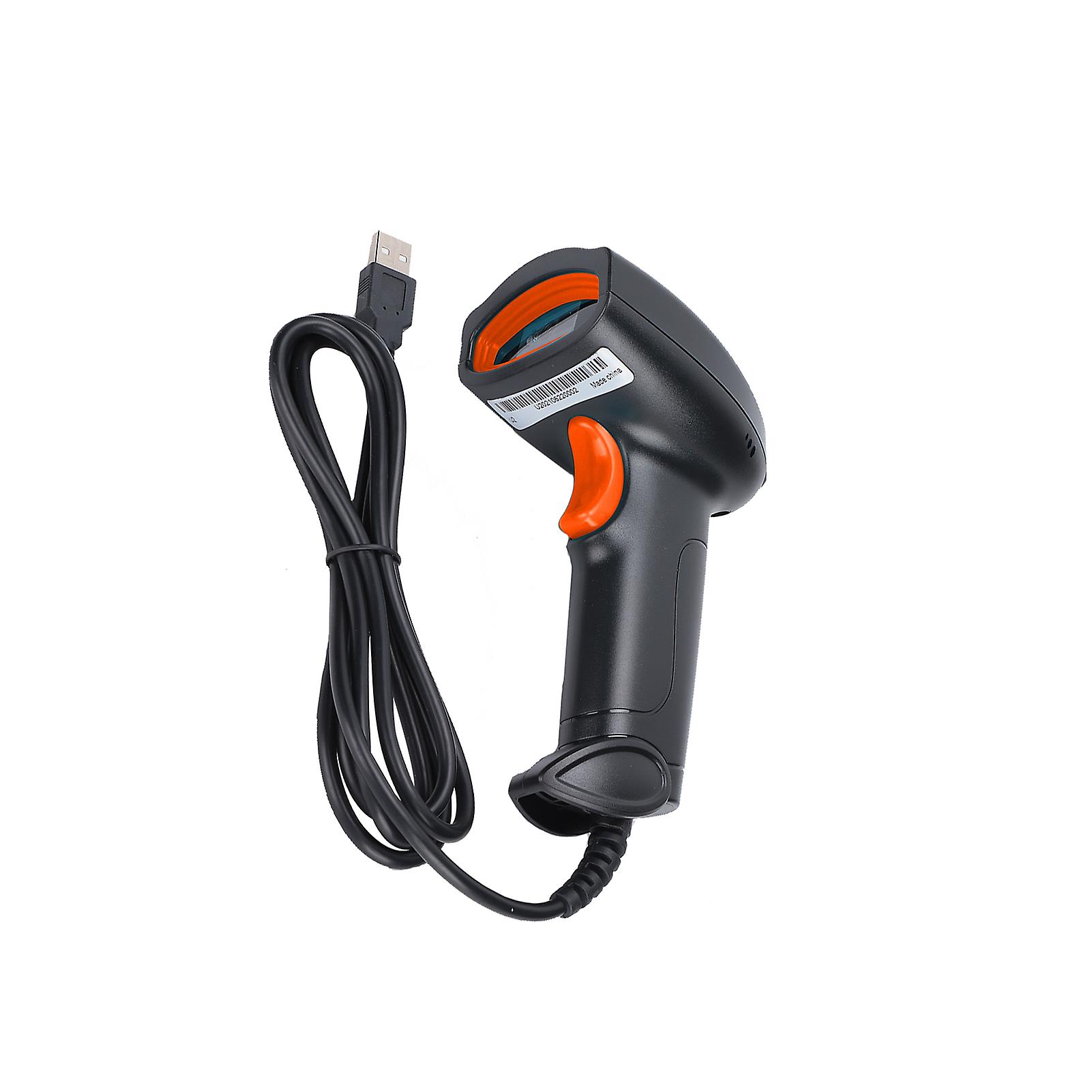 Handheld Barcode Scanner U2 USB 360° Reading IP54 Dustproof Orange
