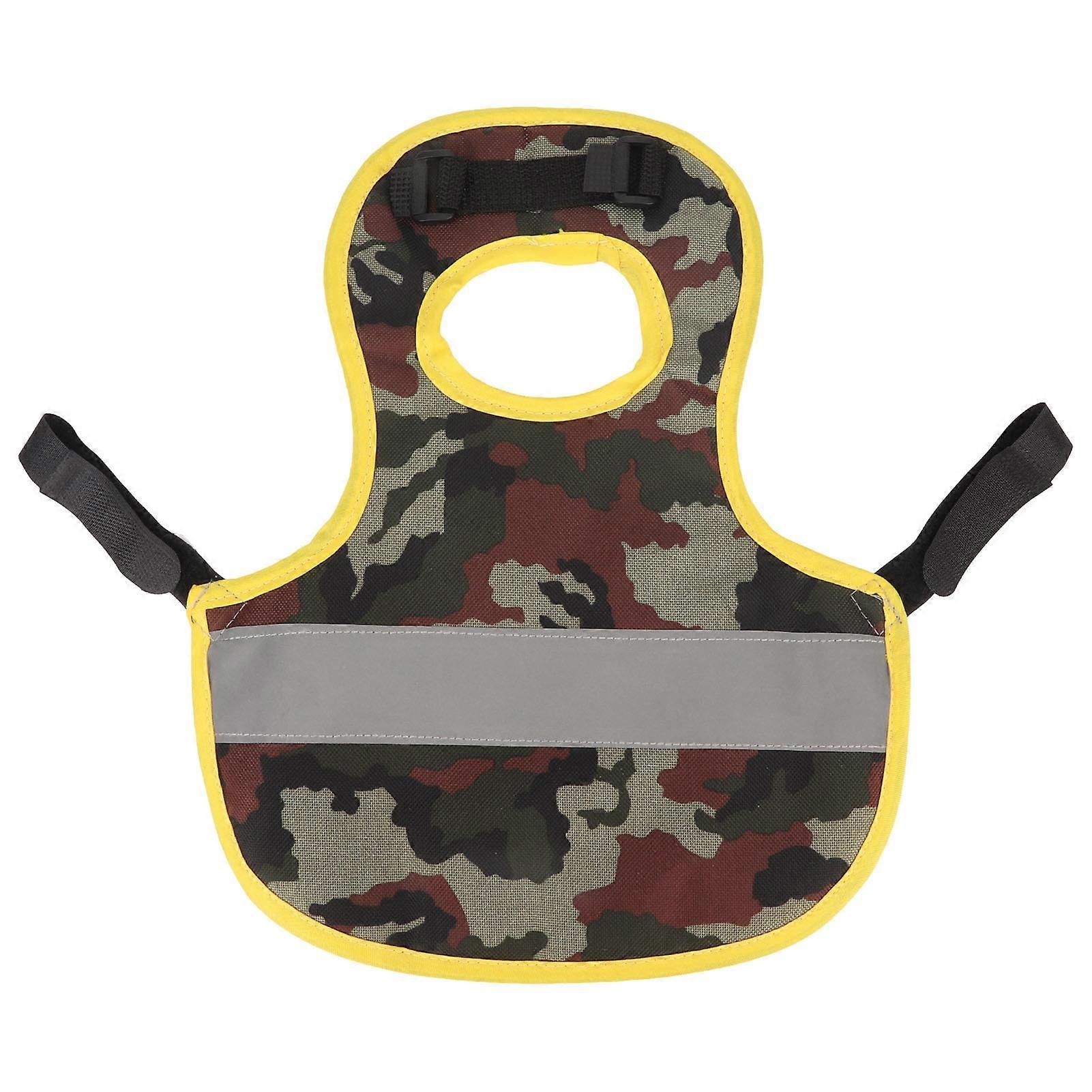 Chicken Reflective Vest Polyester Reusable Feather Protection Chicken Harness for Hen Duck Geese Camouflage