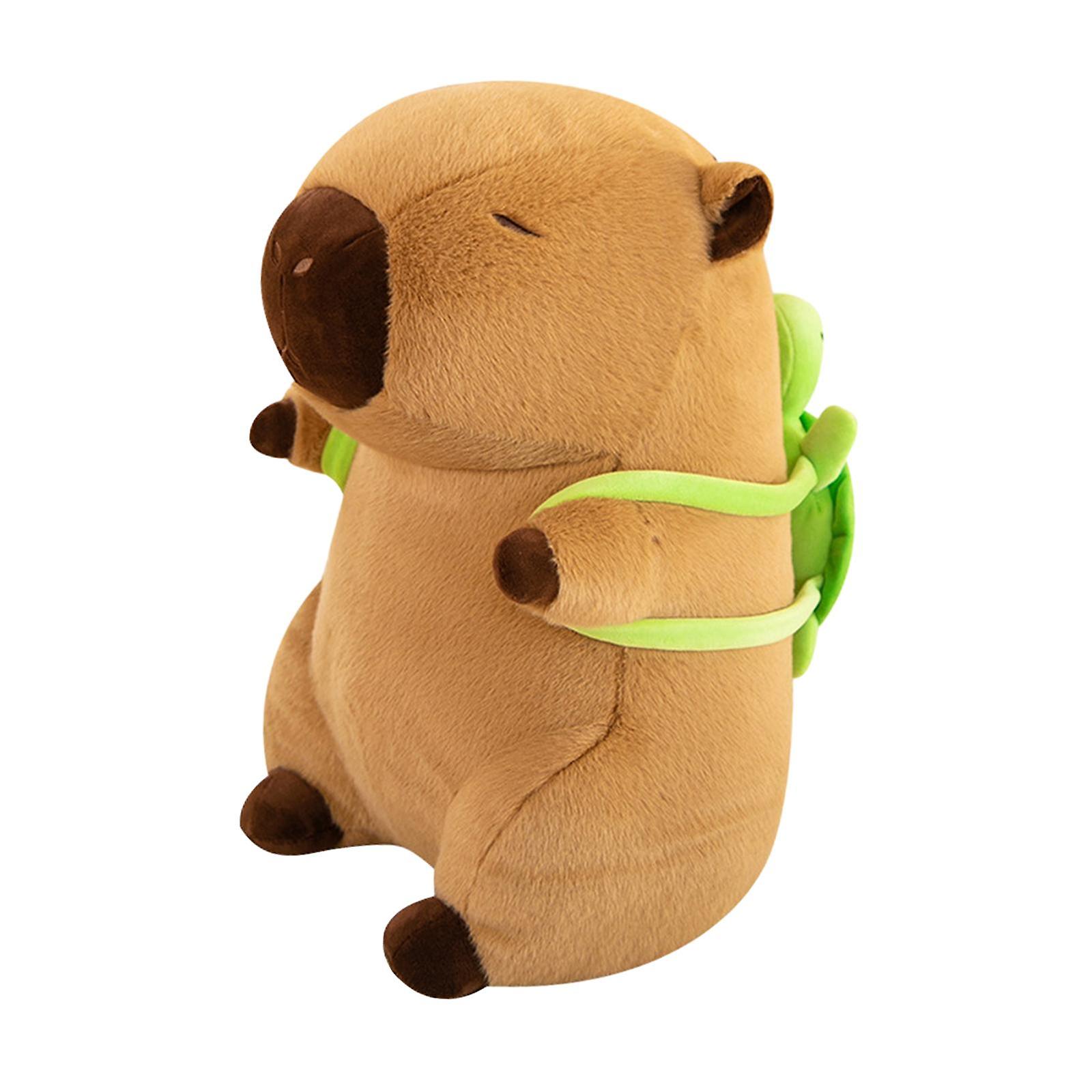 Cute Plush Capybara Figure Snuggling Cuddly Movie Character for Thanksgiving 35cm