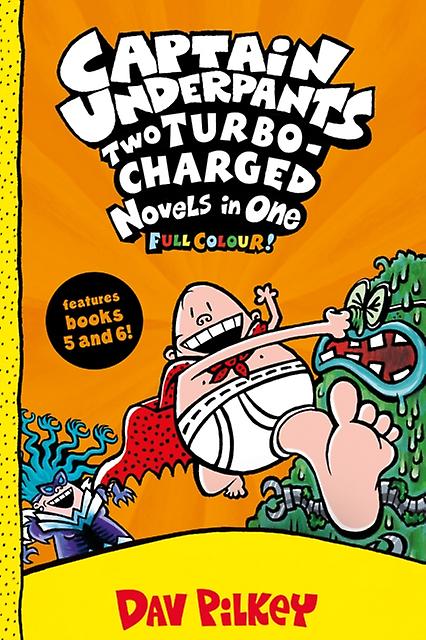Captain Underpants Two Turbocharged Novels In One Full Colour by Dav Pilkey Paperback Book