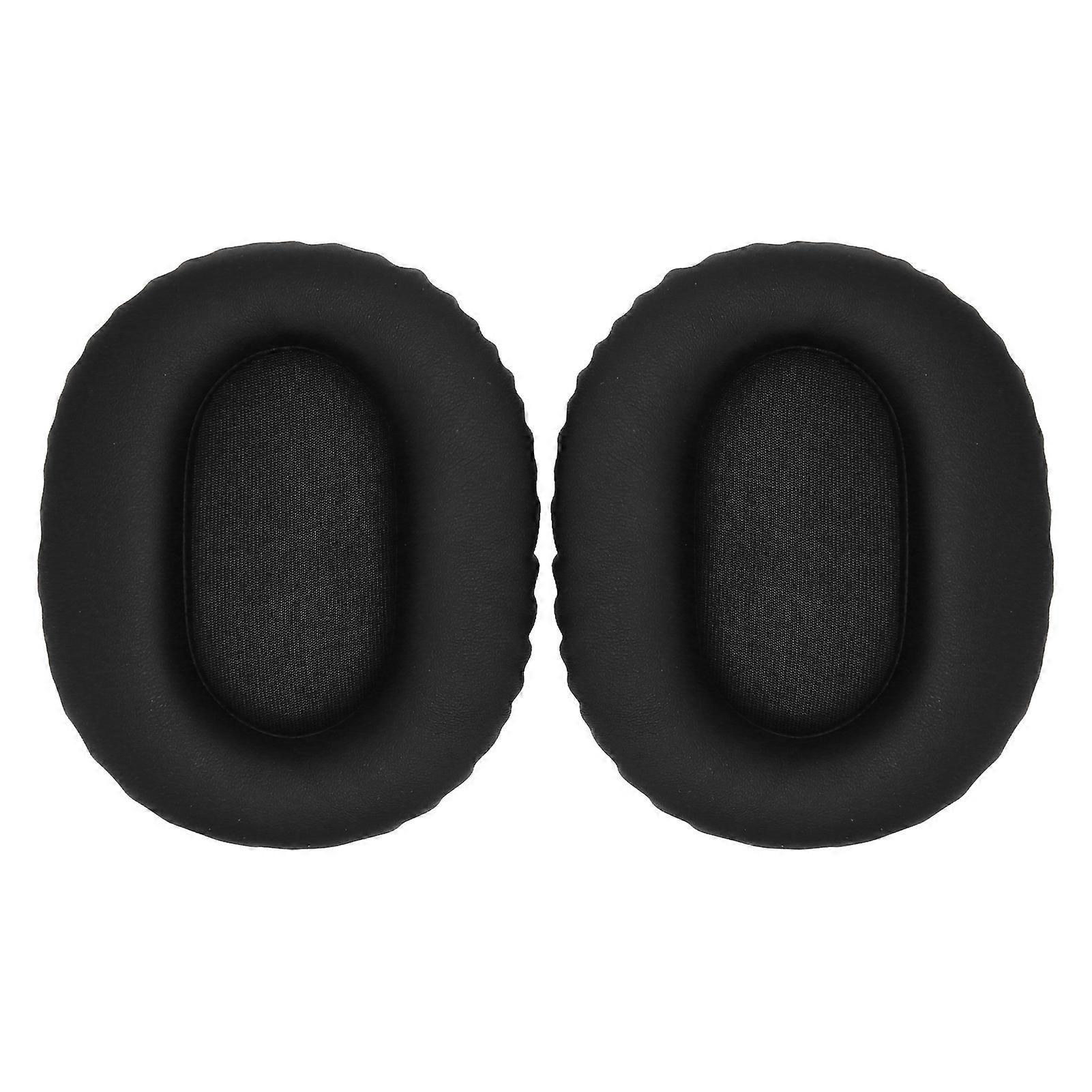 2pcs Black Ear Cushions for WH CH710N CH720N XB900N - Soft Protein Leather, Noise Isolation