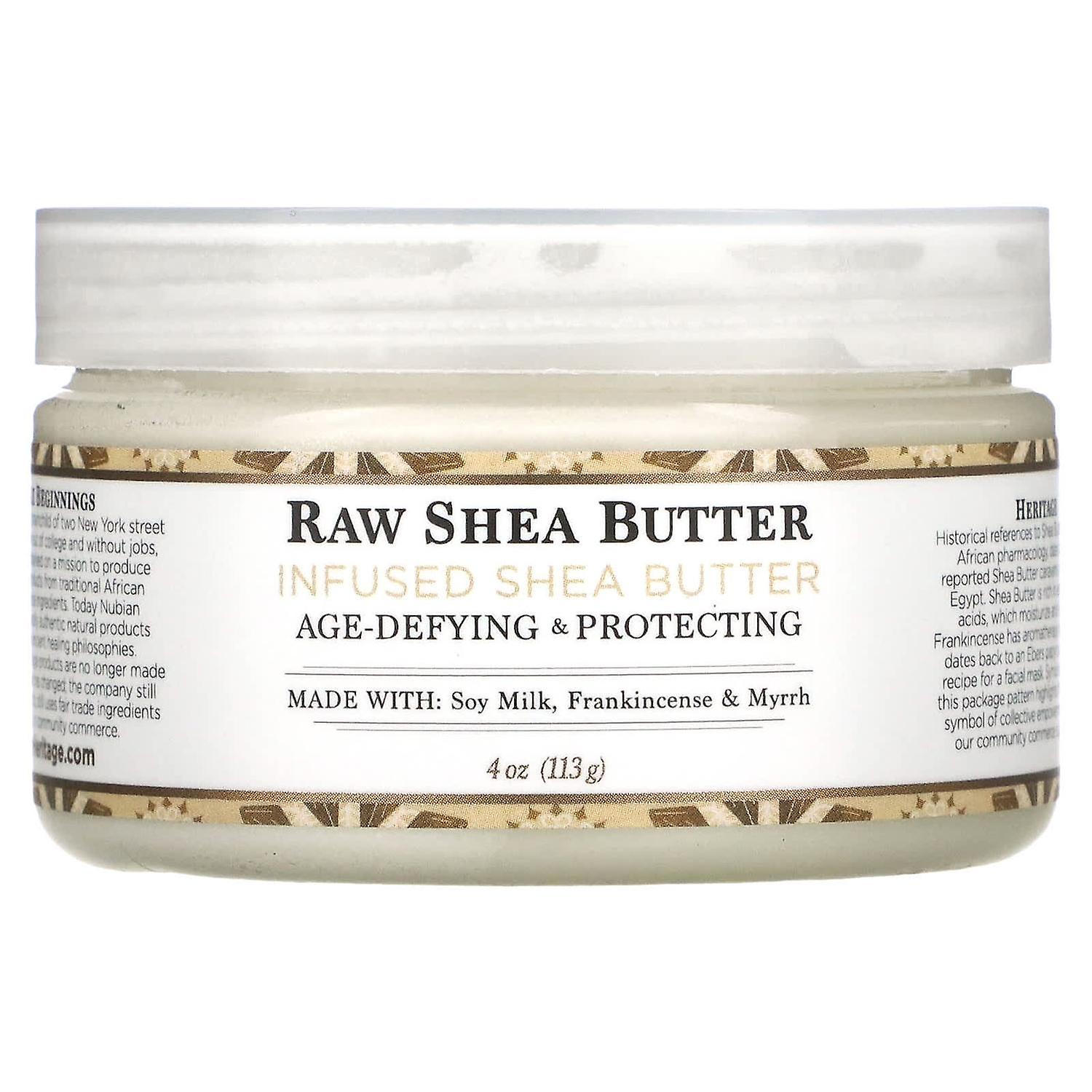 Nubian Heritage, Raw Shea Butter, Infused Shea Butter, 4 oz (113 g)