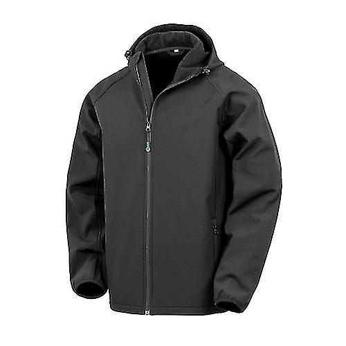 Result Mens Hooded 3 Layer Recycled Soft Shell Jacket