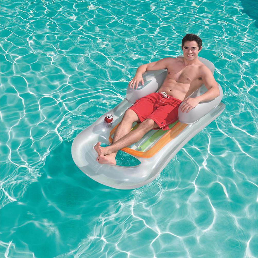 Summer Inflatable Folding Floating Row Chair Floating Bed Swimming Pool Toys Inflatable Floating Row Chair Entertainment Products for Entertainment
