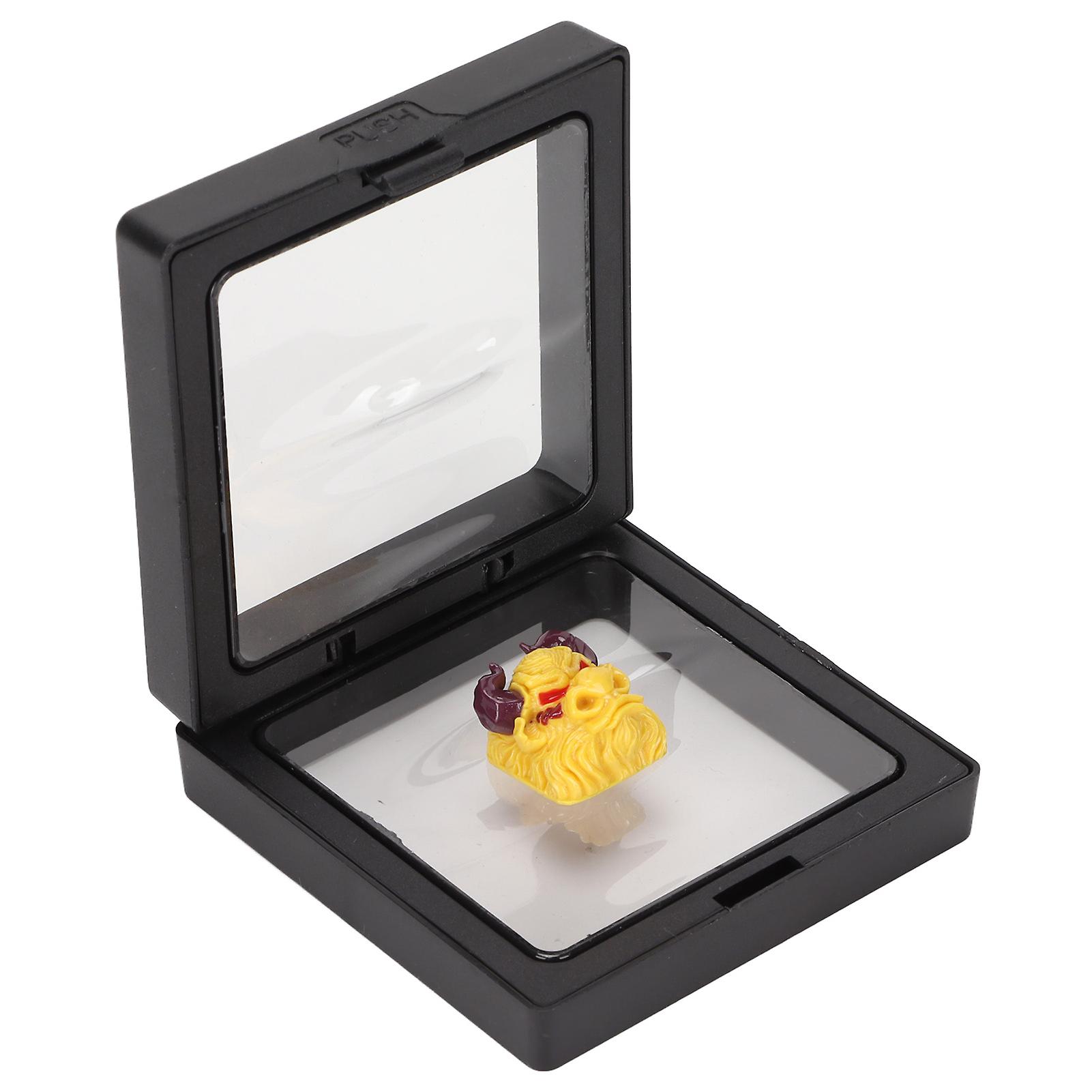 Handmade cow patterned custom keyboard keycaps, OEM R4, game resin, mechanical keyboard keycaps for Cherry MX switches, yellow