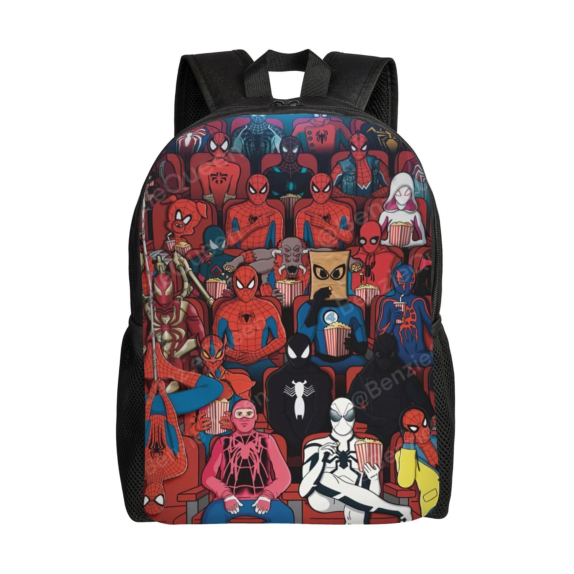 Spider Man Backpack, Adult Kids Simple Lightweight Casual Backpack for Children Student, Travel Backpack Laptop Backpack for College Work Camping