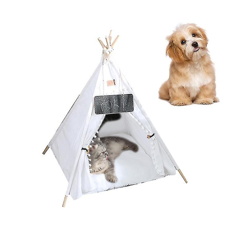 Pet Teepee, Dog And Cat Bed, Pet Houses With Thick Cushion B
