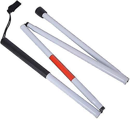 White Cane - Portable Folding and Reflective Kickstand Anti-Shock Guide