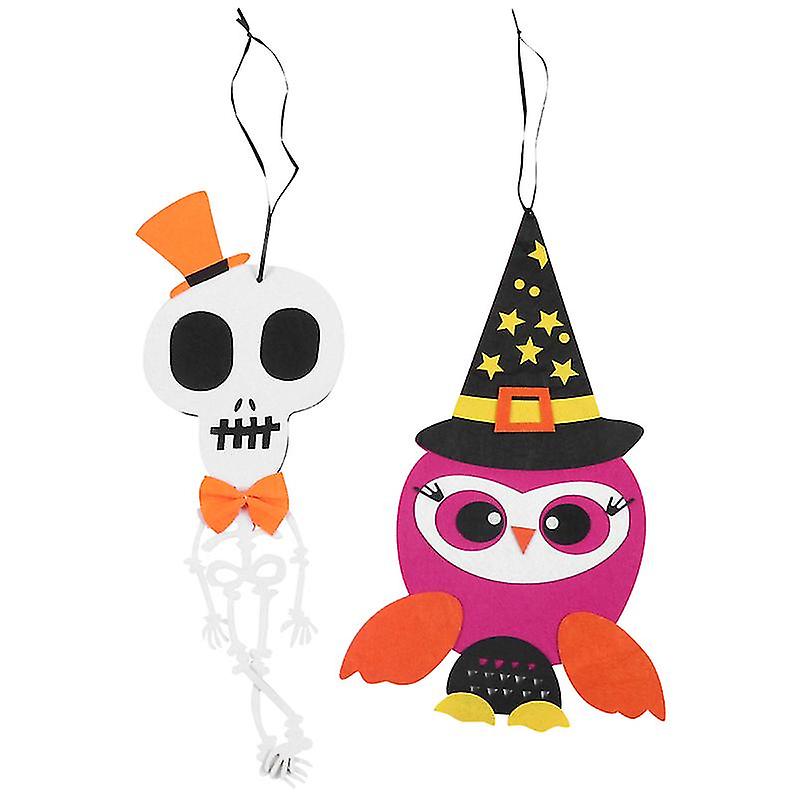 2pcs Hanging Skeleton For Halloween Decorations